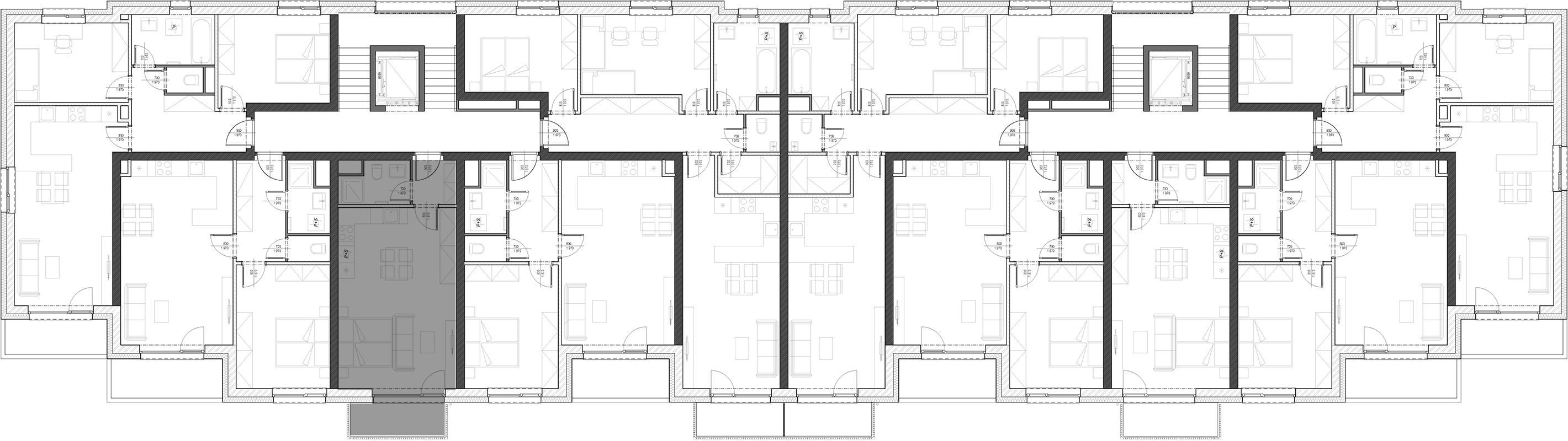 Pozice bytu 4.03 v budově